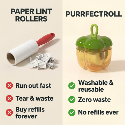 PurrfectRoll™ Reusable Pet Hair Remover – Washable, No Refills Ever